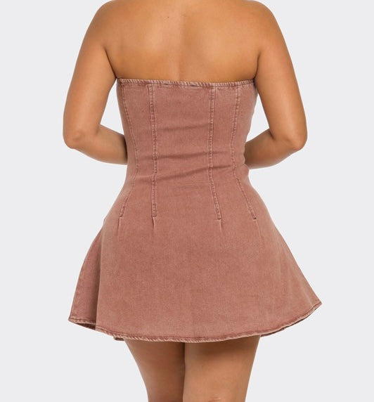 Chocolate Denim Dress