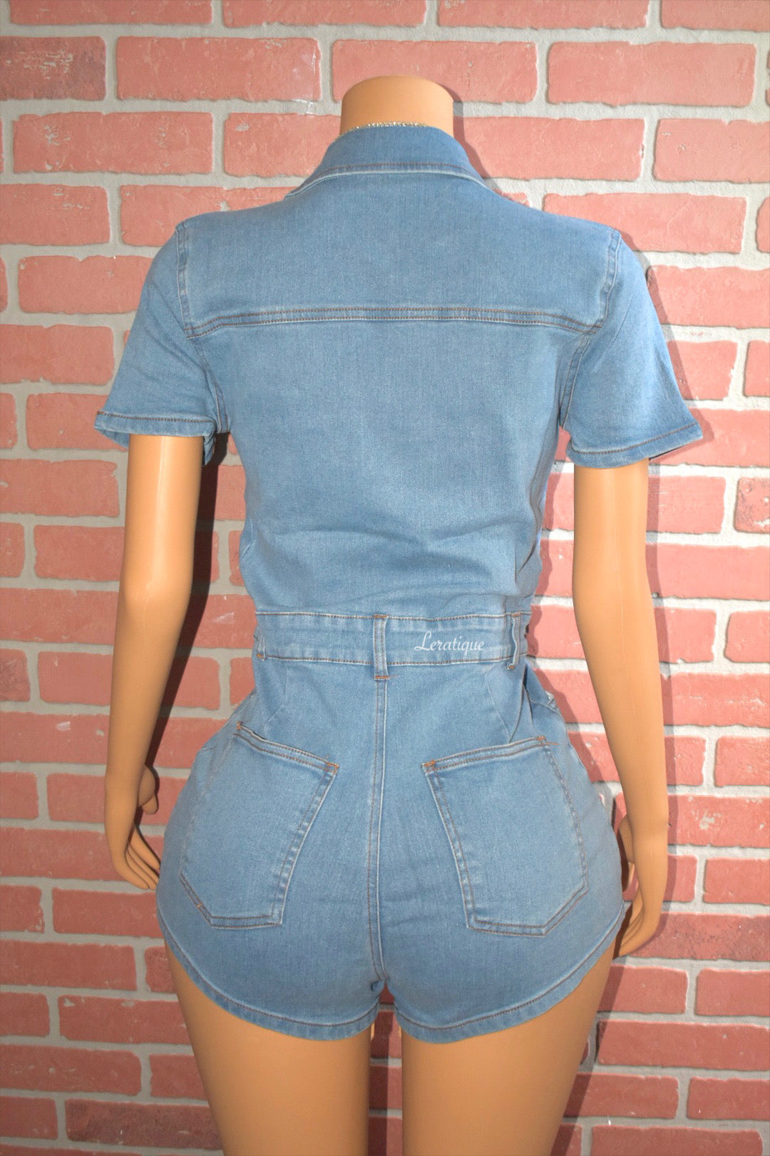 Denim Zip Jumpsuit