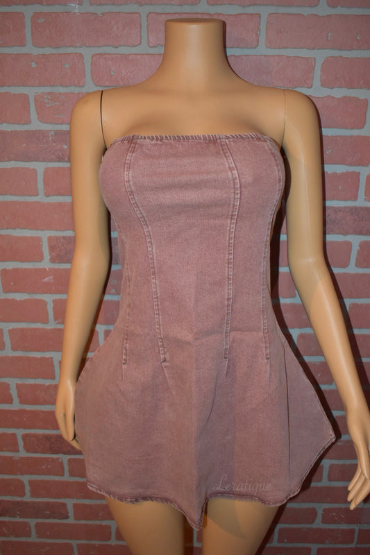 Chocolate Denim Dress