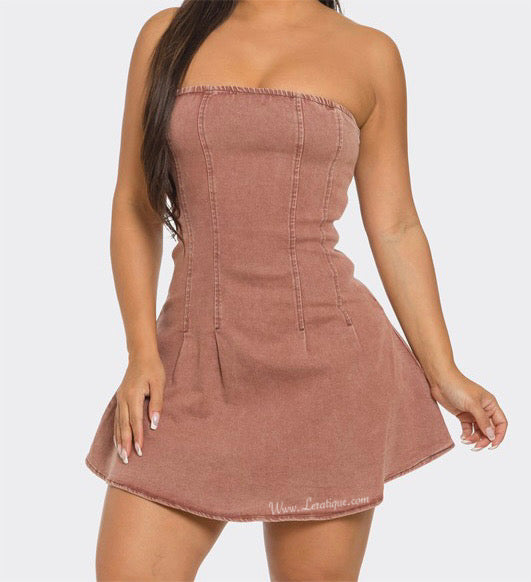 Chocolate Denim Dress