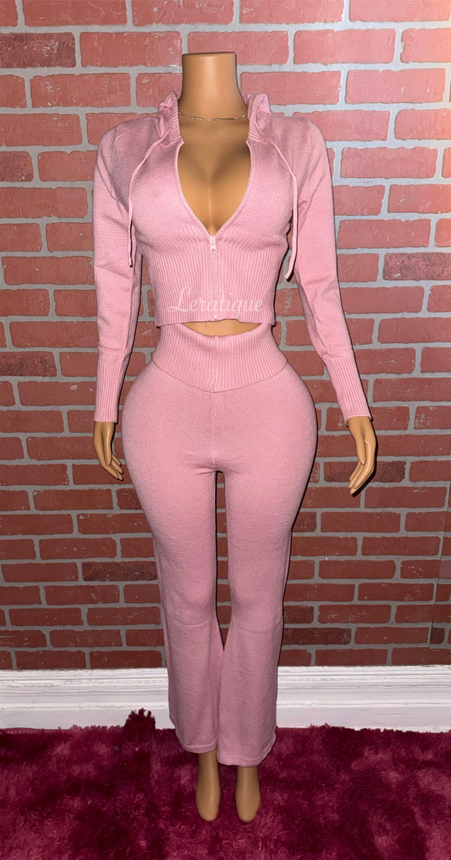 Pink Knit Set