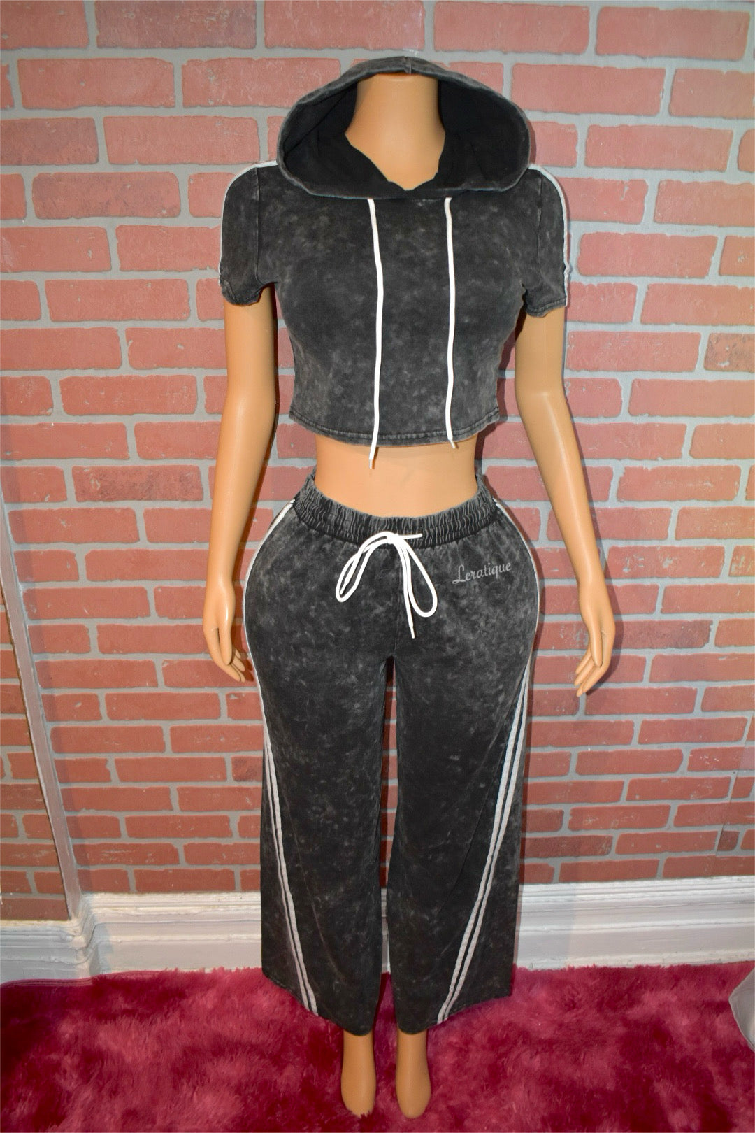 Stripe Flare Set(Black)